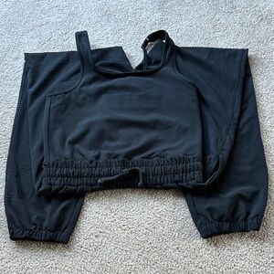 Abercrombie Kids Activewear Pant Jumpsuit Size 13/14 Black